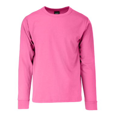 Adult Garment Dye Long Sleeve Neon Pink (GDLS-100)
